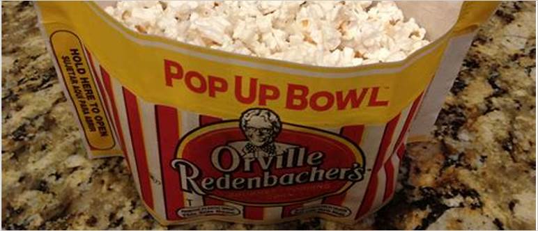 Popcorn bowl nearby